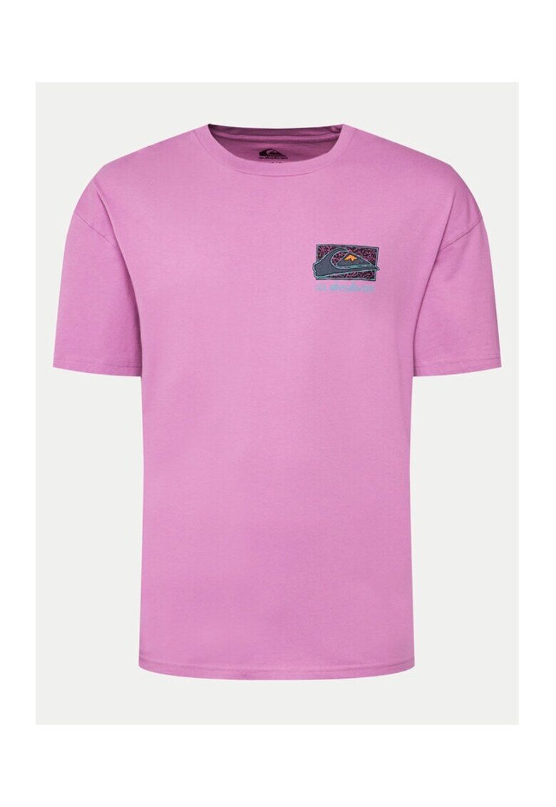 Quiksilver Tricou barbati - 62836 - Bumbac - Roz