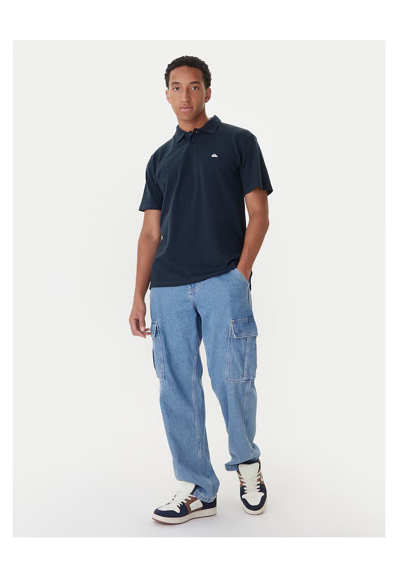 Quiksilver Tricou barbati bleumarin - 100% bumbac