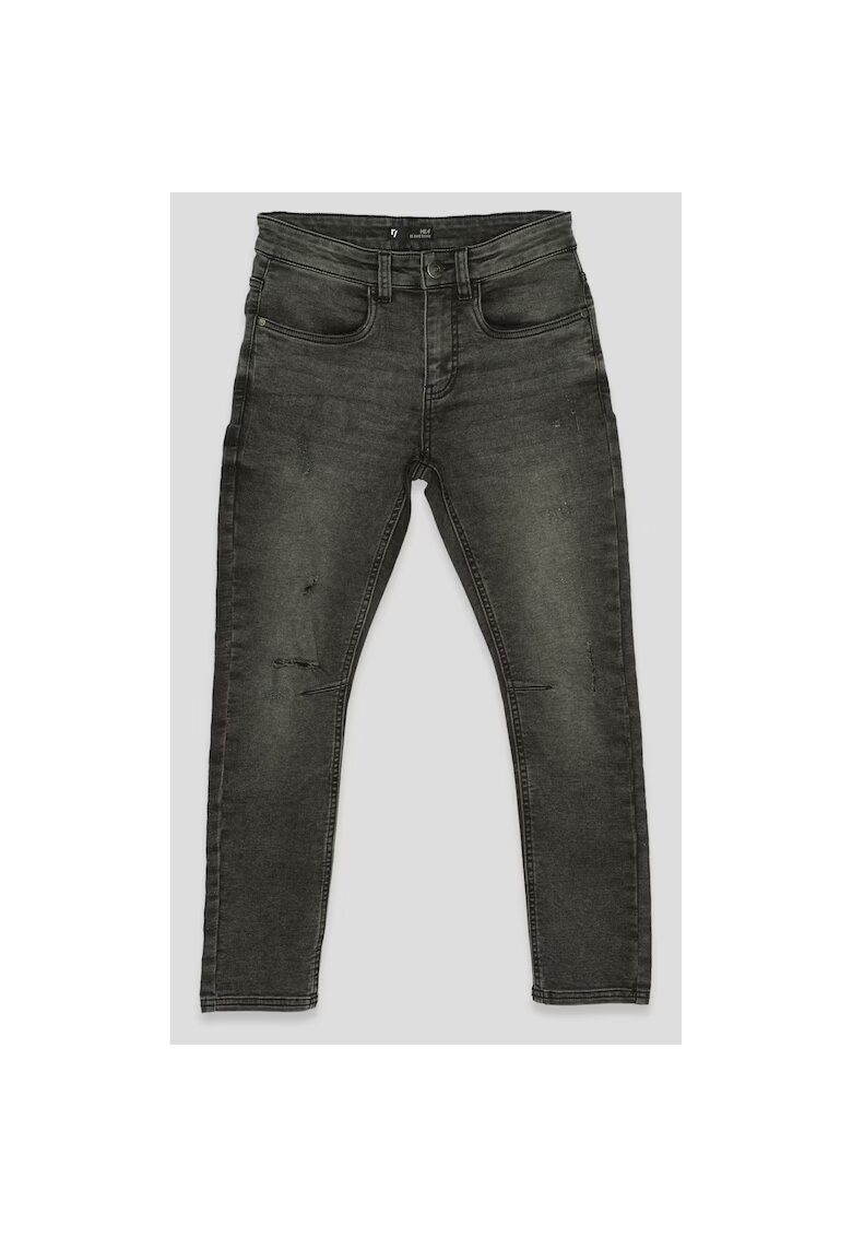 R Blugi upti slim fit uso decoloati -