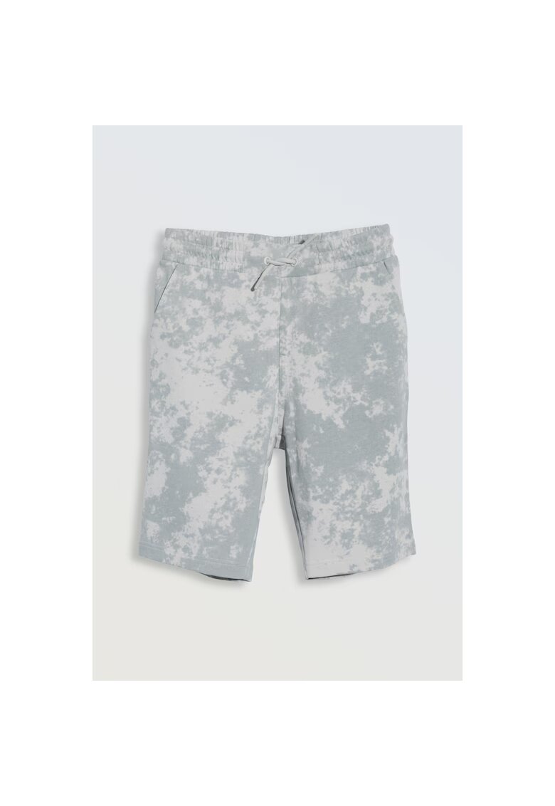 R Pantaloni scuti cu impimeu tie-dye