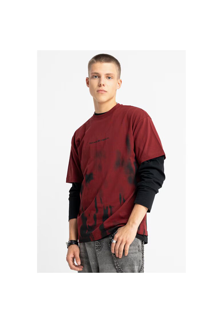 R Ticou leje cu impimeu tie-dye -