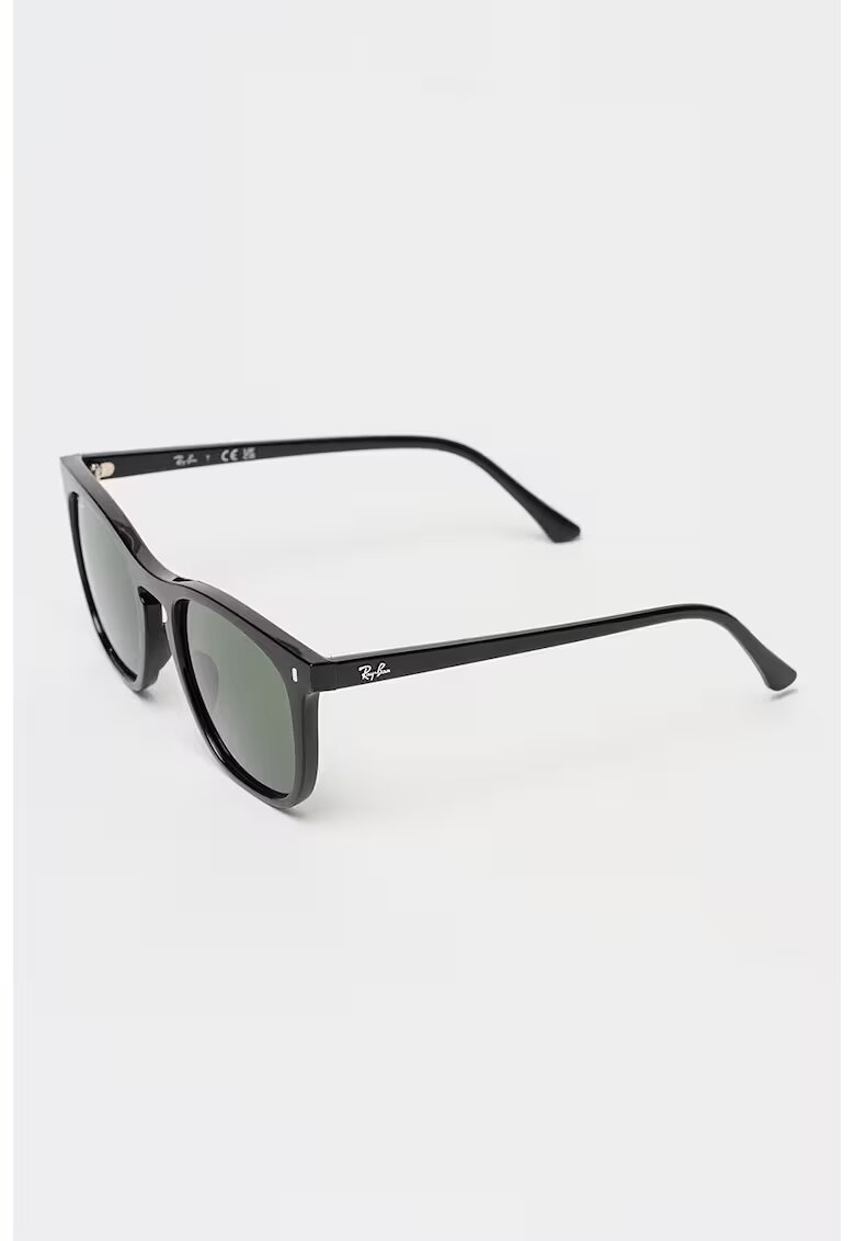 Ray-Ban Ochelari de soare patrati unisex cu lentile uni - Negru