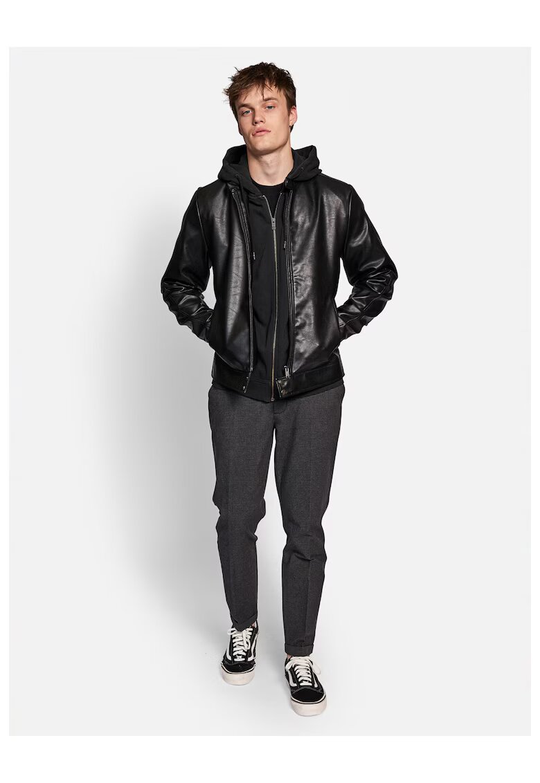 Redefined Rebel Geaca barbati - Piele ecologica - Negru