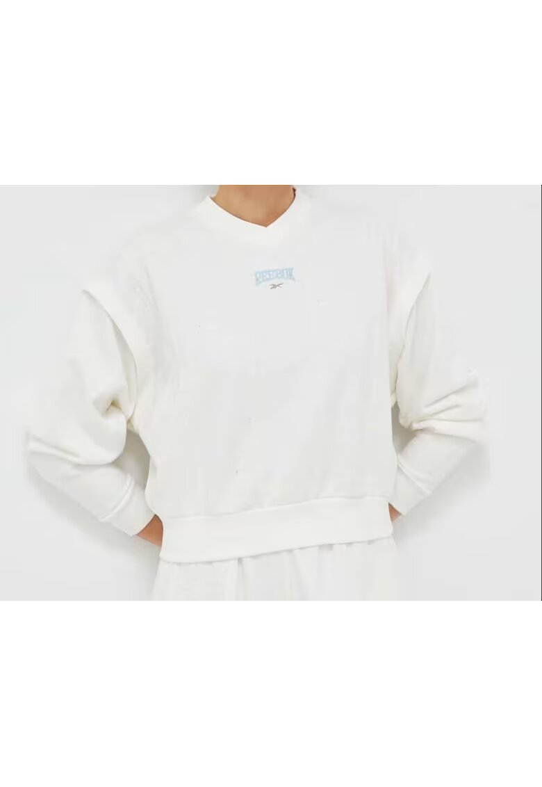 Reebok Bluza dama HT7856 - Bumbac - Crem