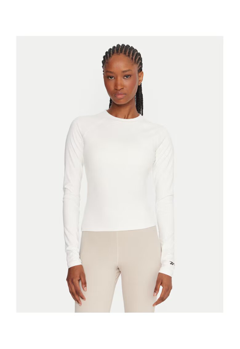 Reebok Bluza dama - Poliester/Elastan - Alb
