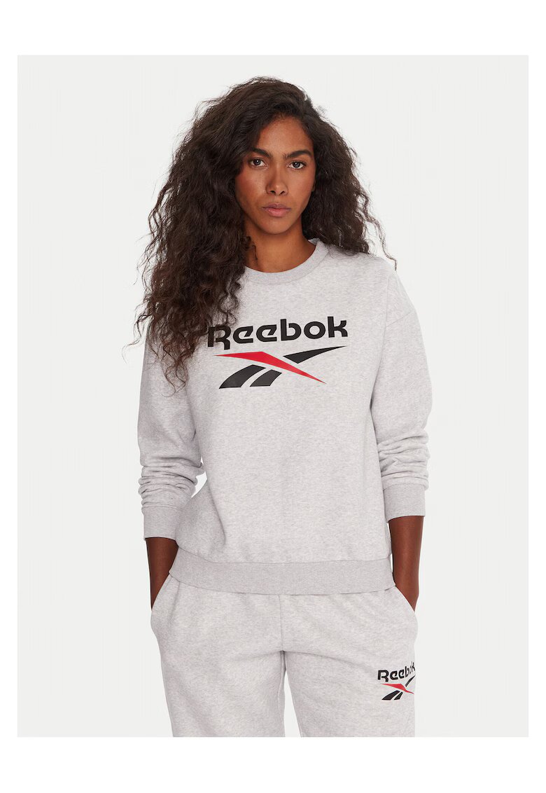 Reebok Hanorac dama gri - textil - logo