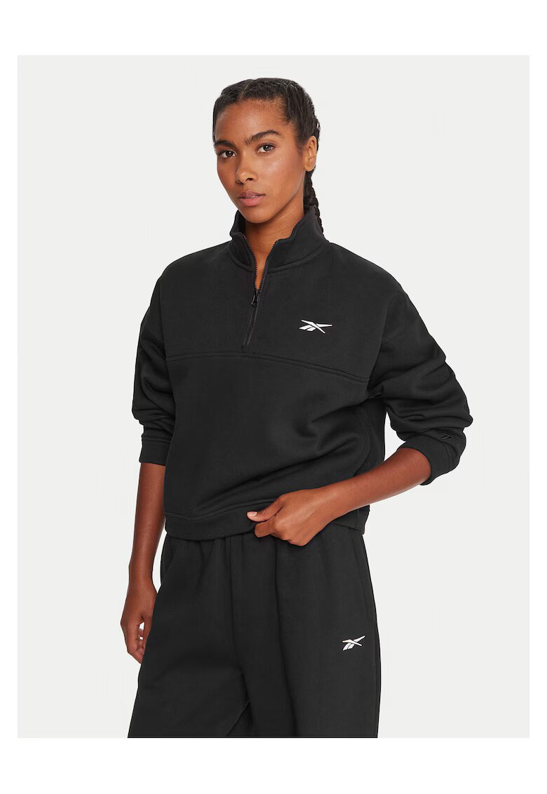 Reebok Hanorac dama negru - din textil