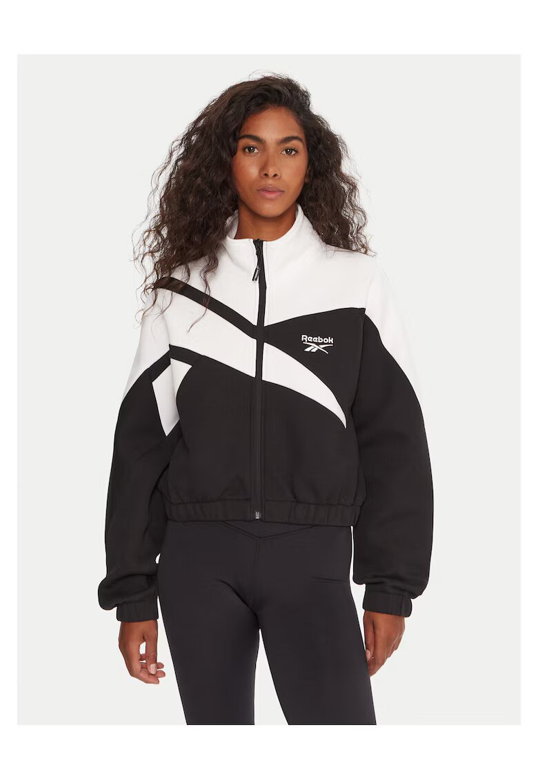 Reebok Hanorac dama negru si alb