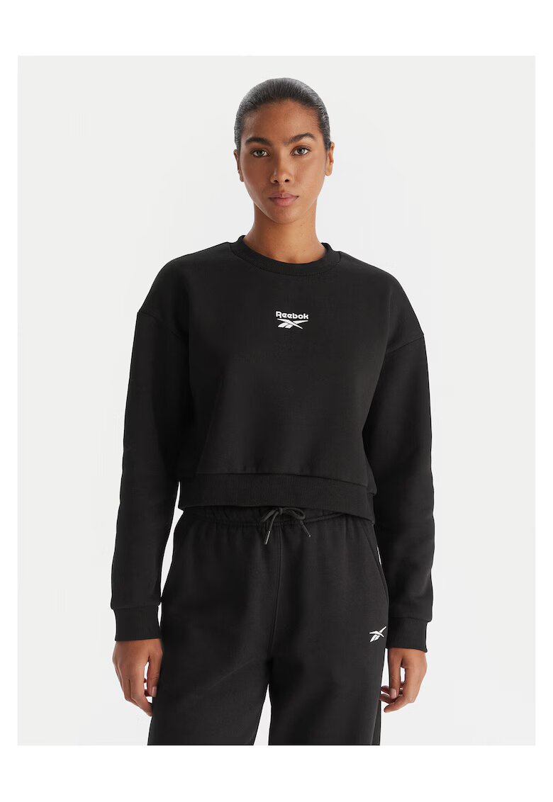 Reebok Hanorac dama negru - textil