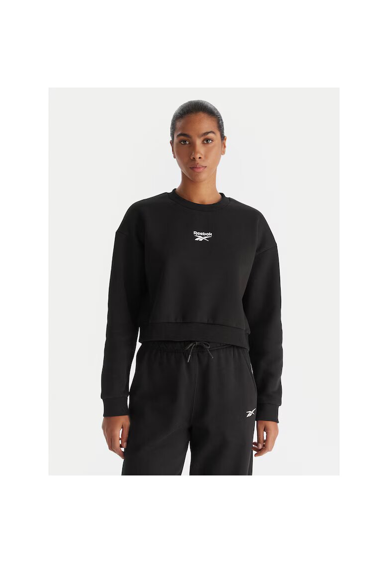 Reebok Hanorac sport dama negru - din material confortabil -