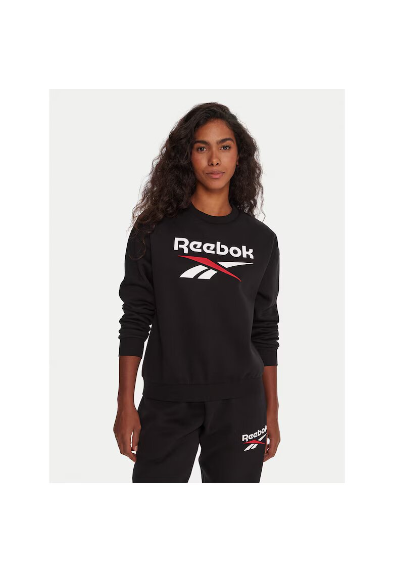 Reebok Hanorac sport dama negru - din material respirabil