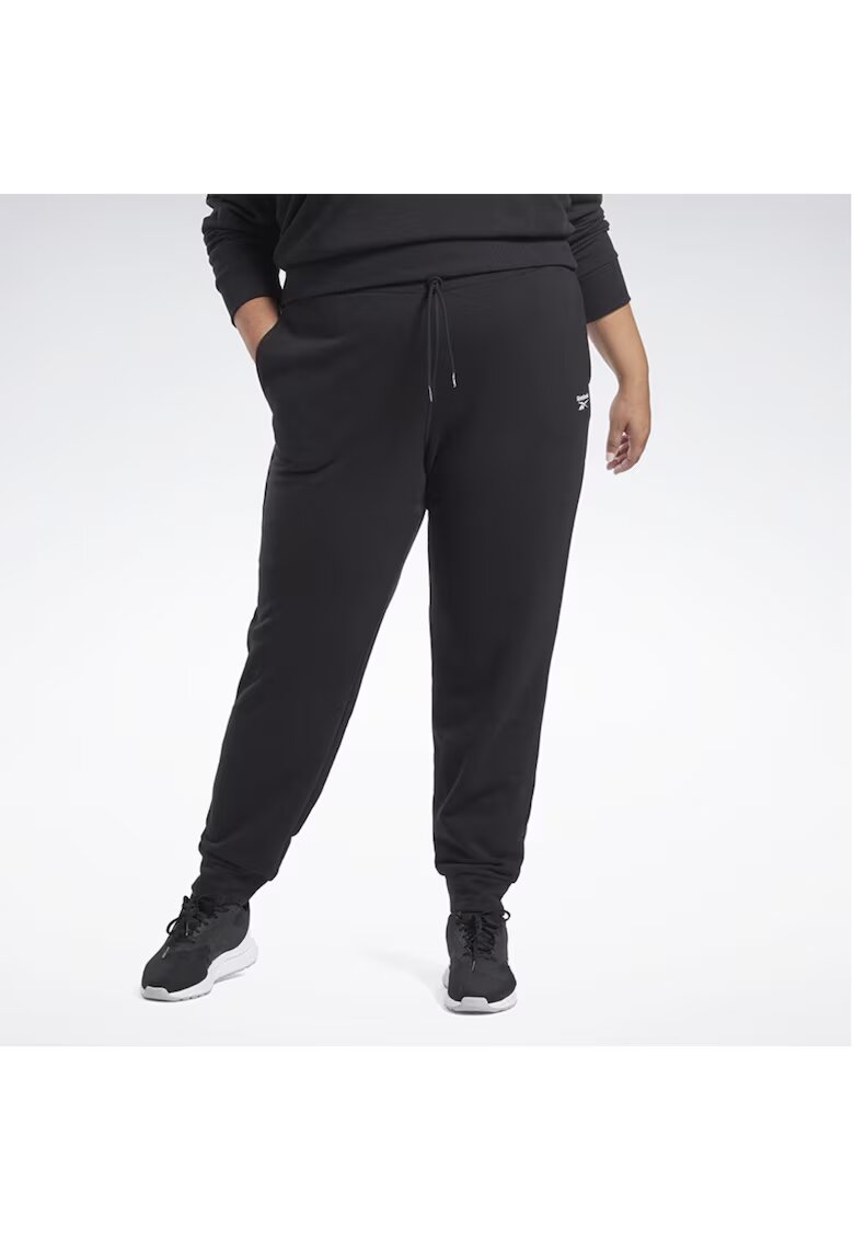 Reebok Pantaloni sport dama HC7589 - Bumbac - Negru -