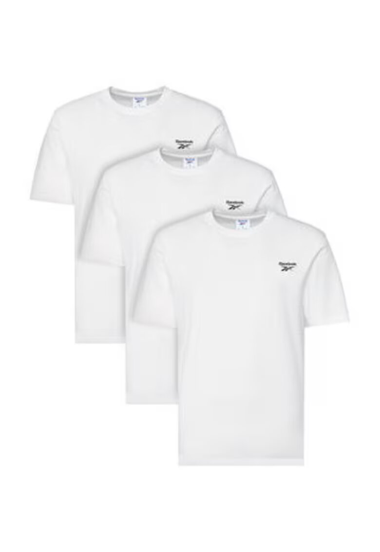 Reebok Set de 3 tricouri barbati - Alb - 100% bumbac