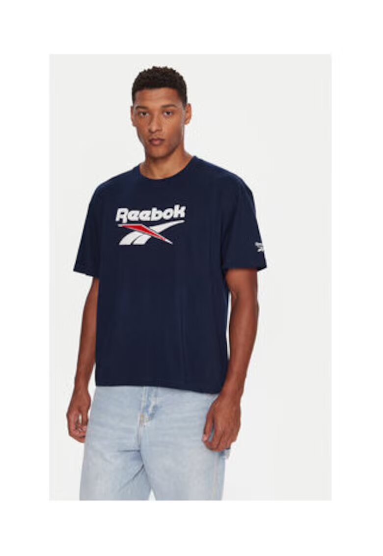 Reebok Tricou barbati - bleumarin - 100% bumbac - 69875 - Bleumarin