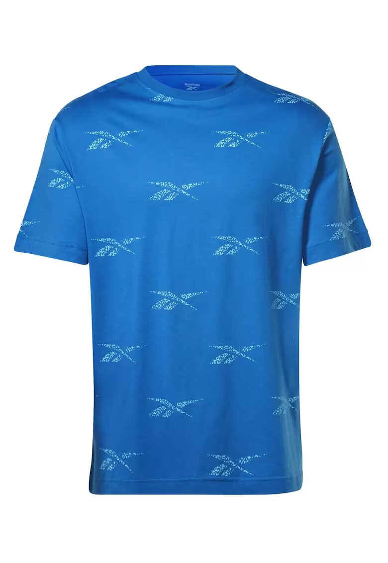 Reebok Tricou barbati - RI AOP TEE IB8447 - albastru - 100% bumbac -