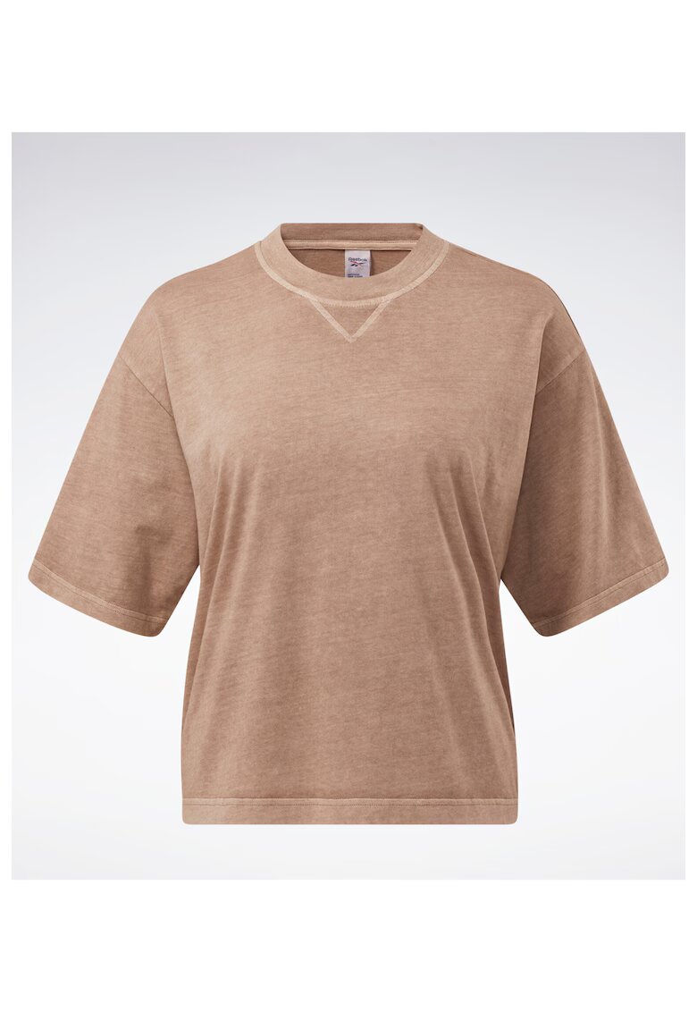 Reebok Tricou dama - Bumbac - Maro