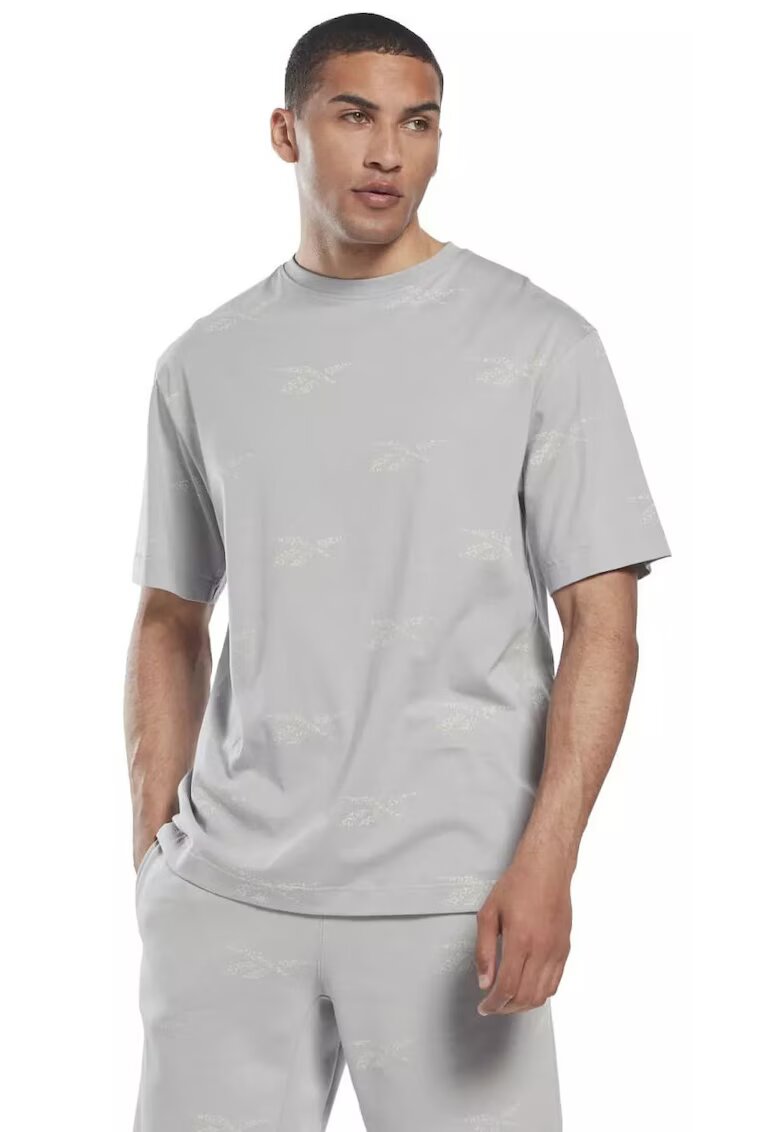 Reebok Tricou pentru barbati - RL AOP TEE HN6886 - gri - bumbac -