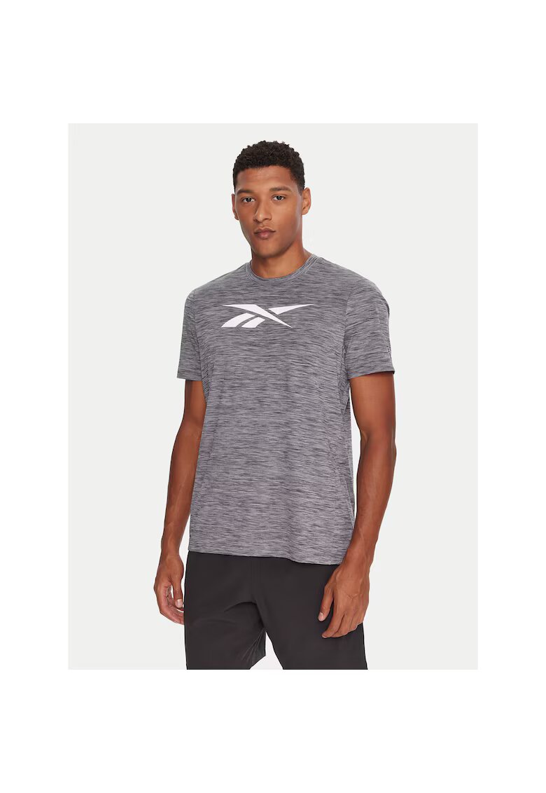 Reebok Tricou sport gri din bumbac - Gri