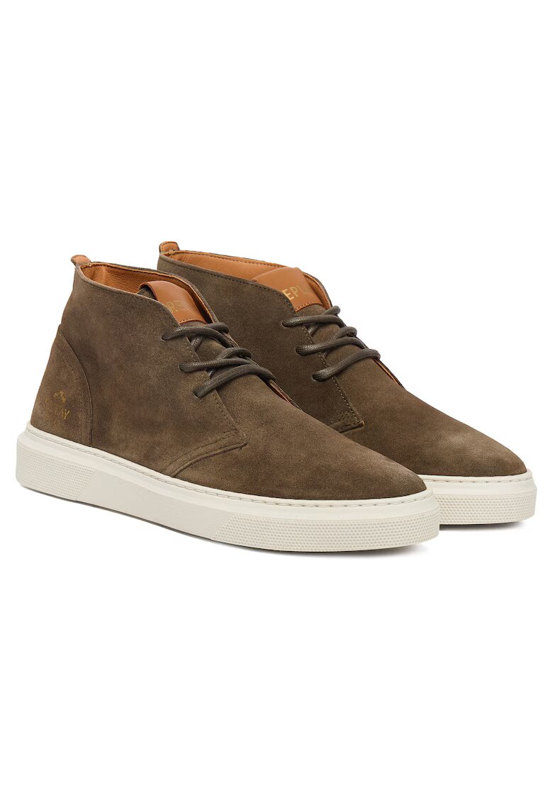 Replay Tenisi barbati Mil Green 039 - piele naturala - maro