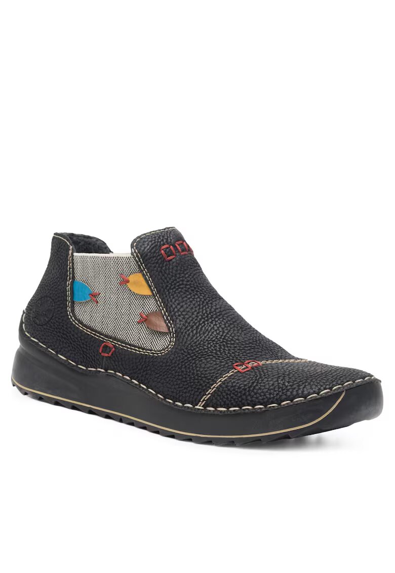 Rieker Ghete dama - material sintetic - negru -
