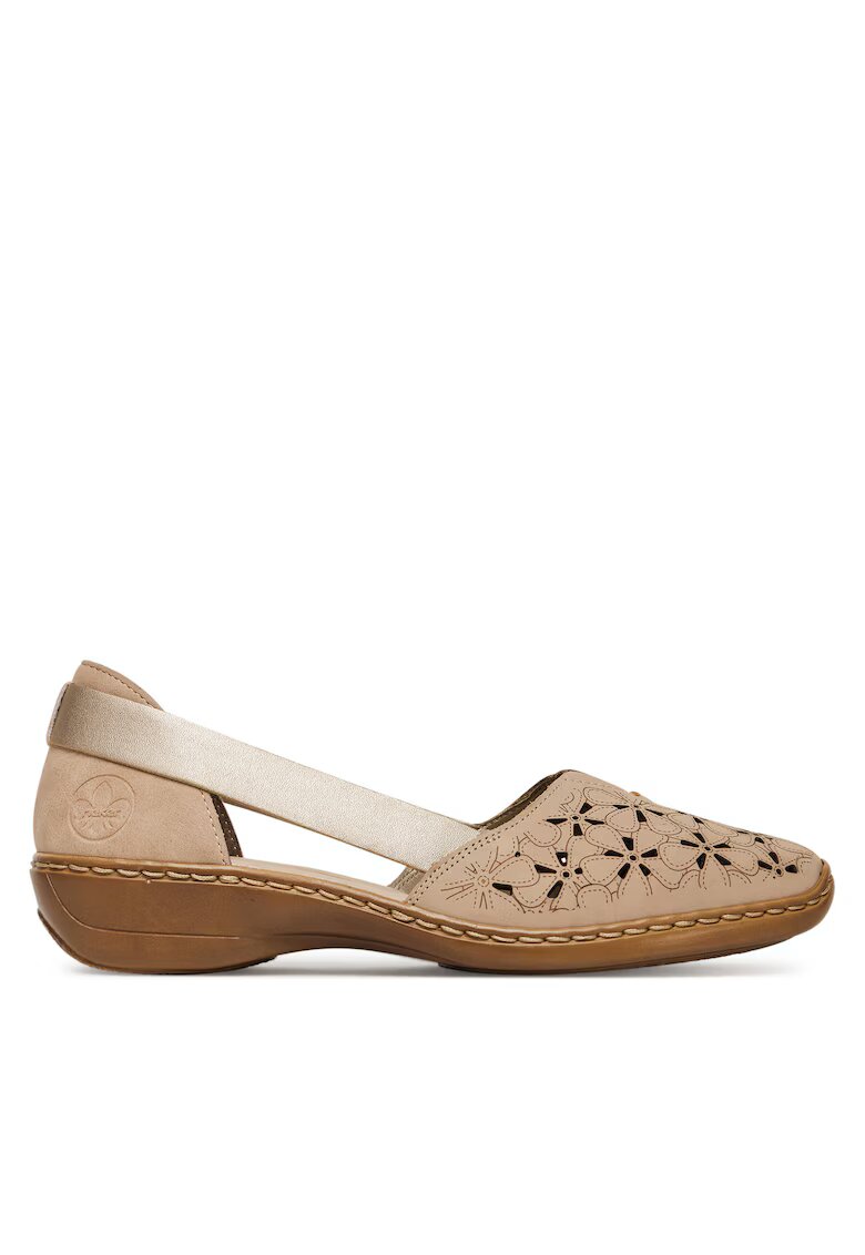 Rieker Mocasini dama - bej - piele naturala
