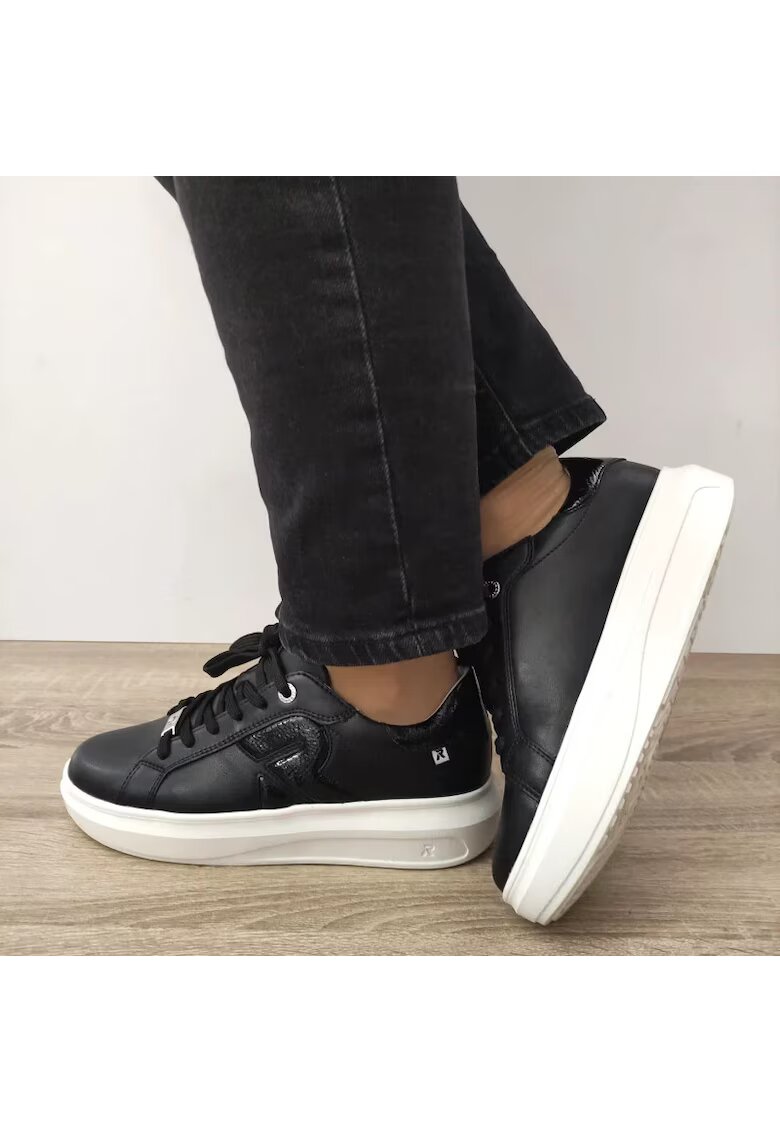 Rieker Pantofi Sport W1204-01 Negri - Negru - Negru