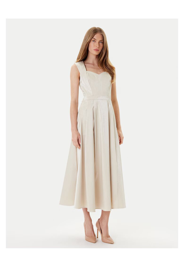 Rinascimento Rochie de cocktail dama bej - fabric usor