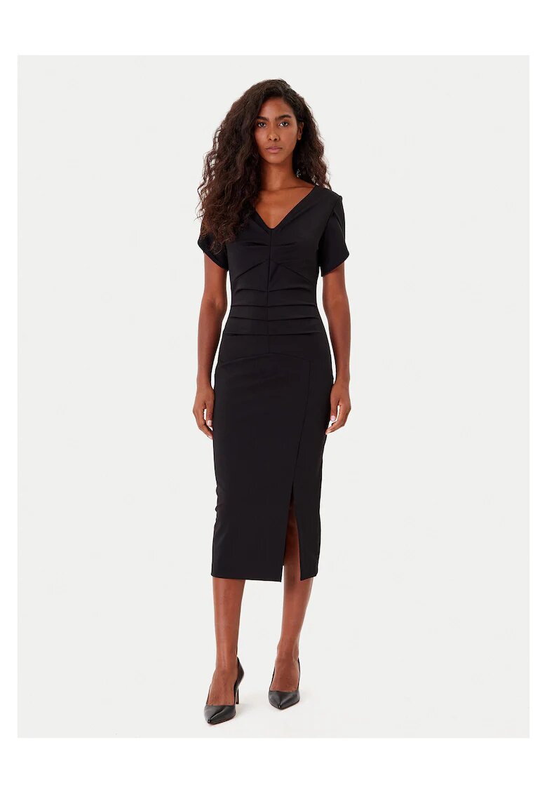 Rinascimento Rochie de cocktail dama negru - din material elegant