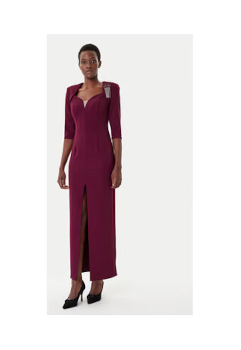 Rinascimento Rochie de seara - bordeaux - poliester - elastan -