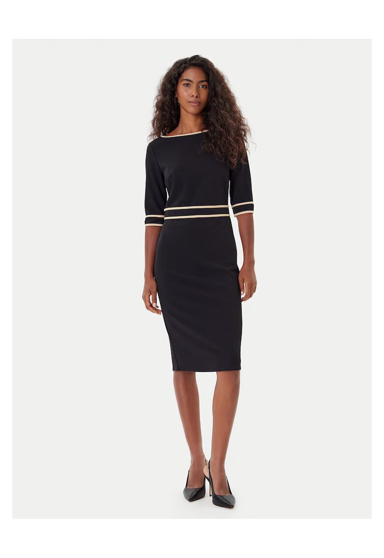 Rinascimento Rochie midi dama negru - fabrica eleganta