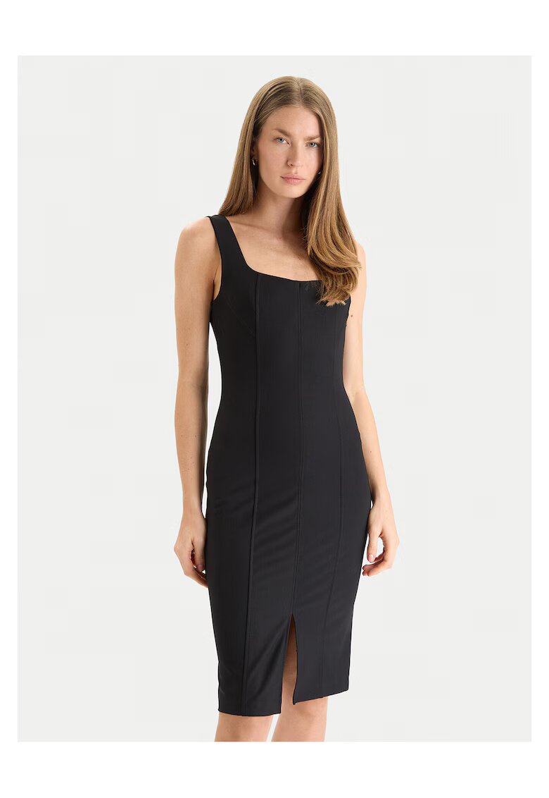 Rinascimento Rochie midi de cocktail - negru - fabrica usoara