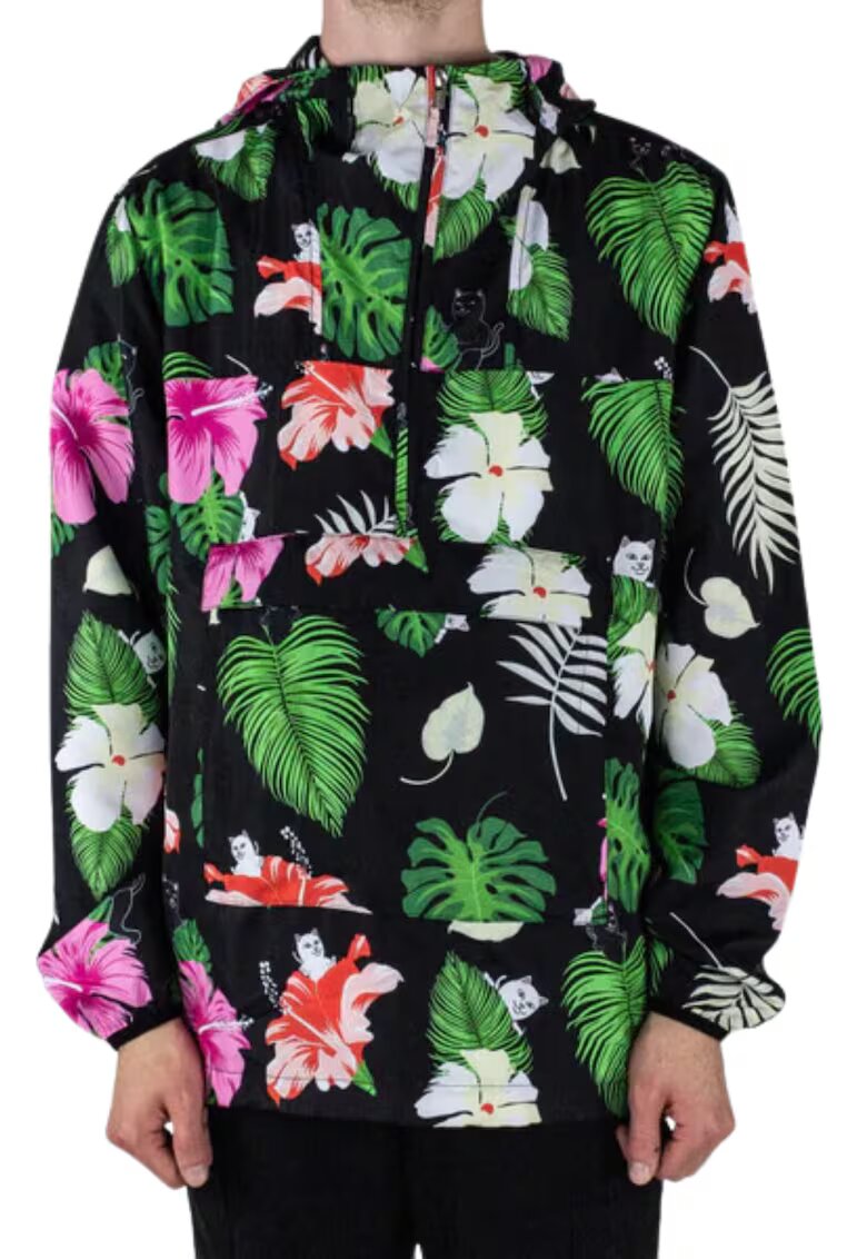 Ripndip Geaca unisex model Maui Nerm floral - poliester - multicolor -