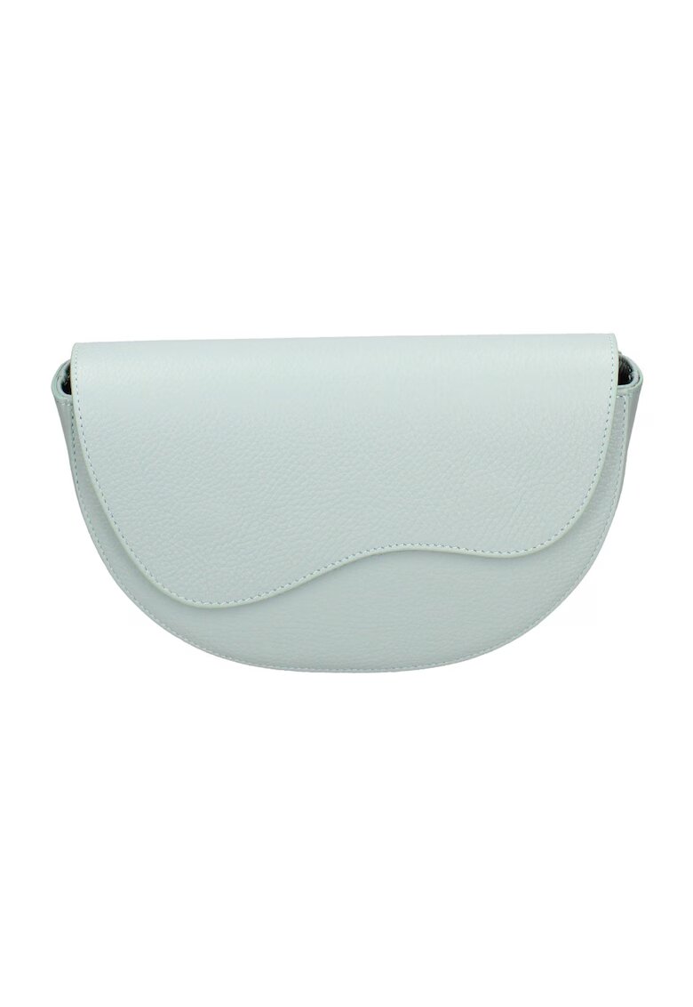 Roberta Rossi Geanta crossbody de piele - Albastru deschis