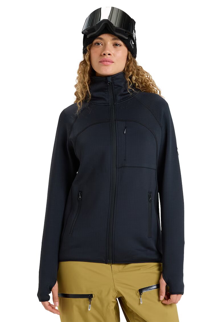Roxy Bluza cu fermoar pentru ski Soaring Heights - Negru