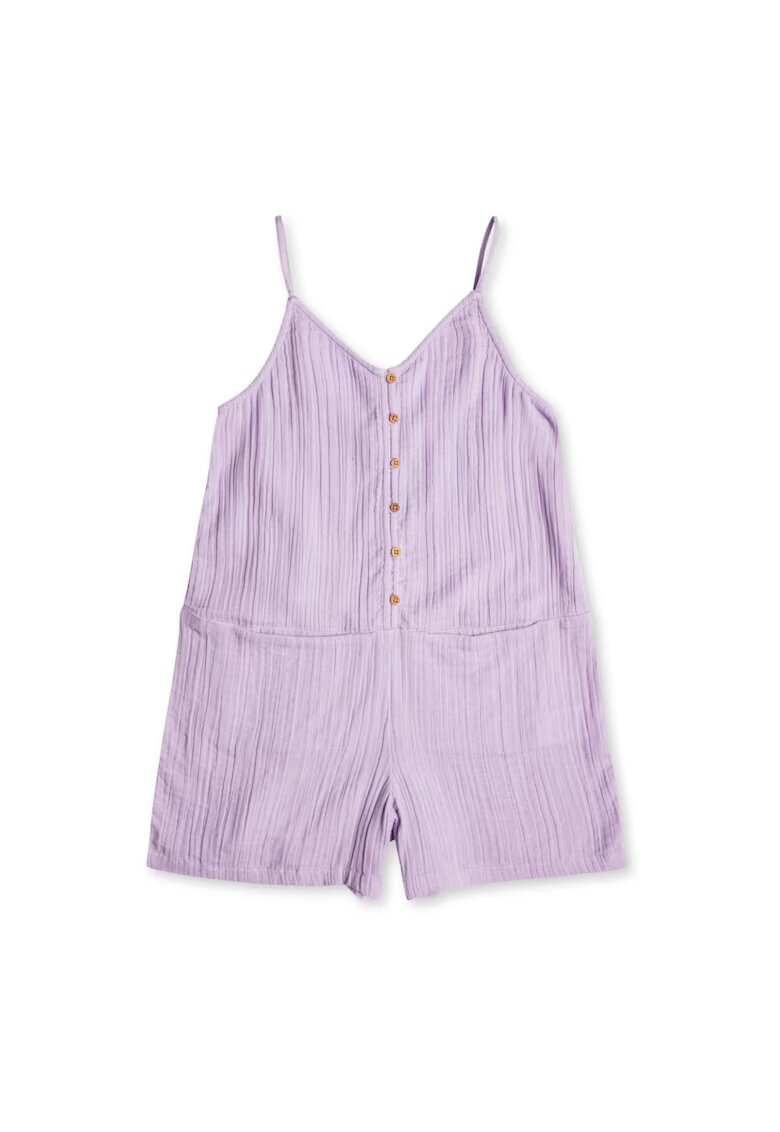 Roxy Maiou pentru fete - bumbac 100% - violet - fara maneci - cu buzunare -