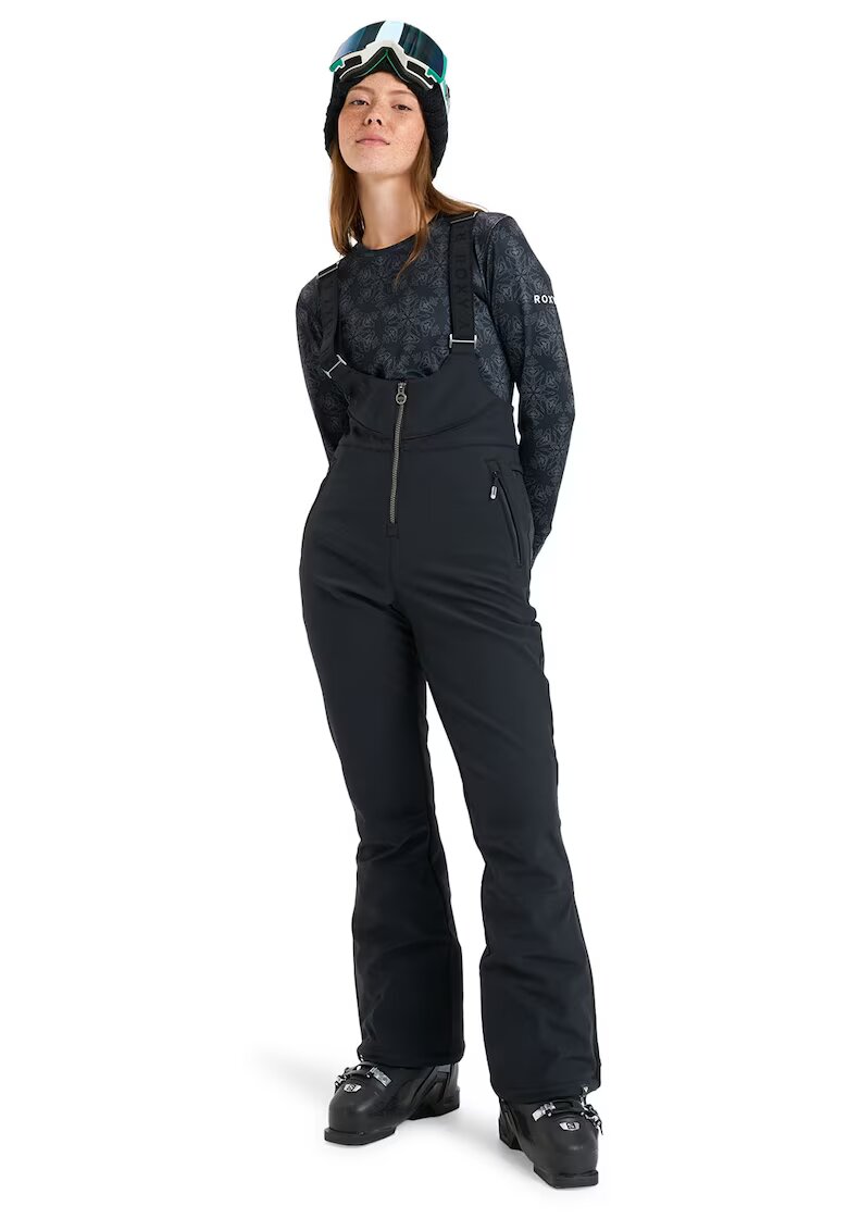 Roxy Pantaloni impermeabili cu bretele ajustabile pentru ski Summit - Negru