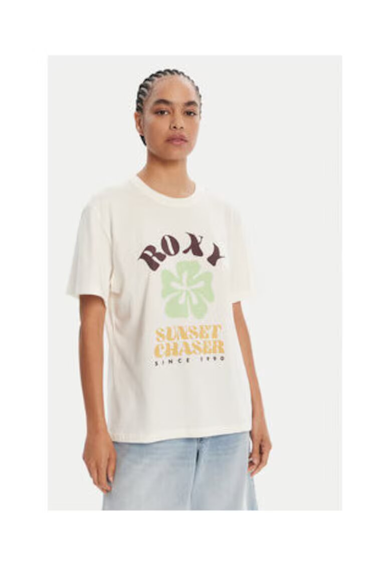 Roxy Tricou dama - Ecru - Bumbac organic