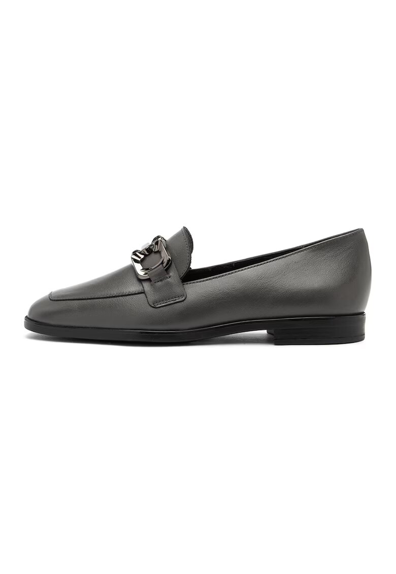 RYLKO Pantofi loafer cu accesoriu decorativ - Gri inchis