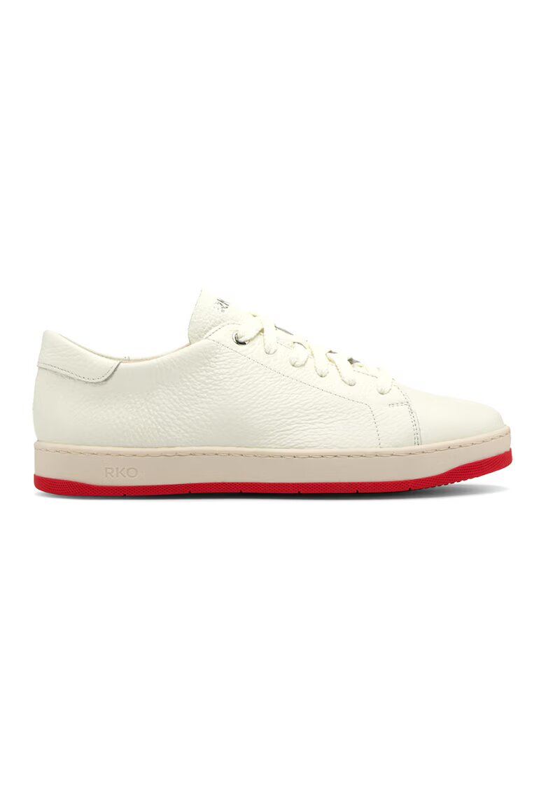 RYLKO Pantofi sport de piele cu aspect texturat Nora - Alb fildes