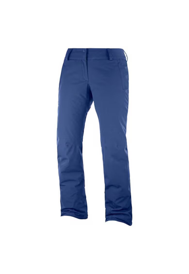 Salomon Pantaloni de schi cu detaliu logo - Bleumarin