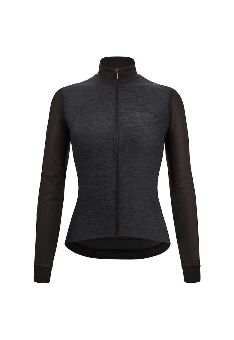 Santini Jacheta termica ciclism dama Colore Puro FW 2022 - Negru