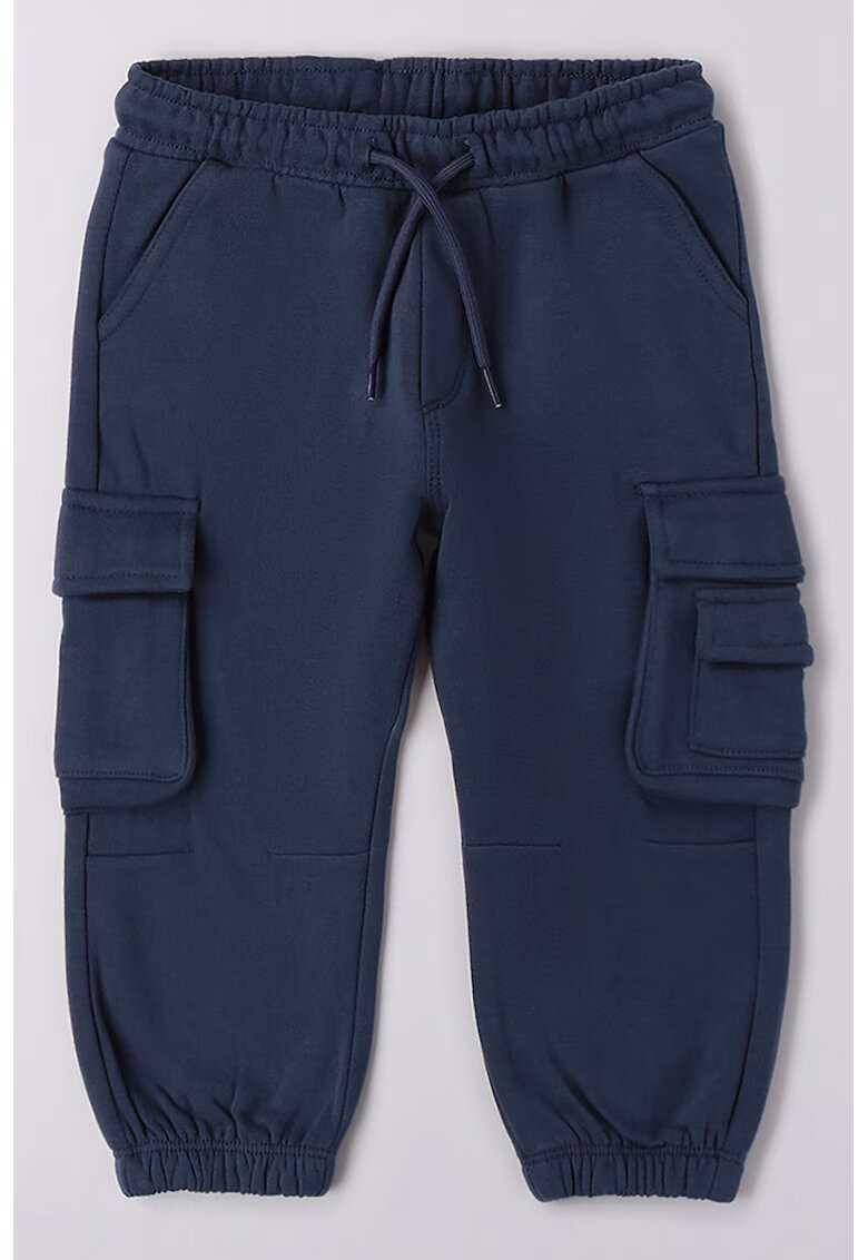 Sarabanda Pantaloni jogger cargo cu snur - Bleumarin