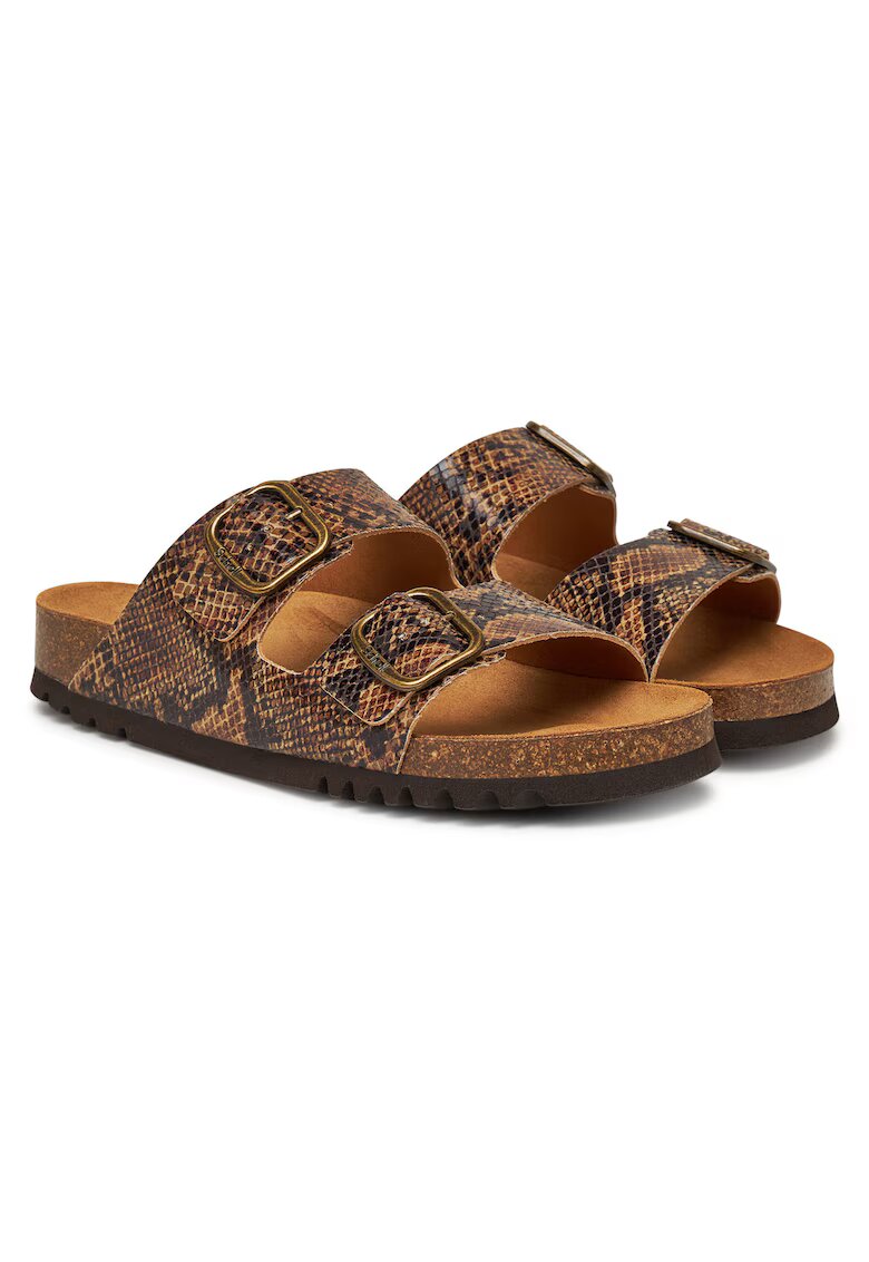 Scholl Papuci dama Josephine - piele ecologica - maro -