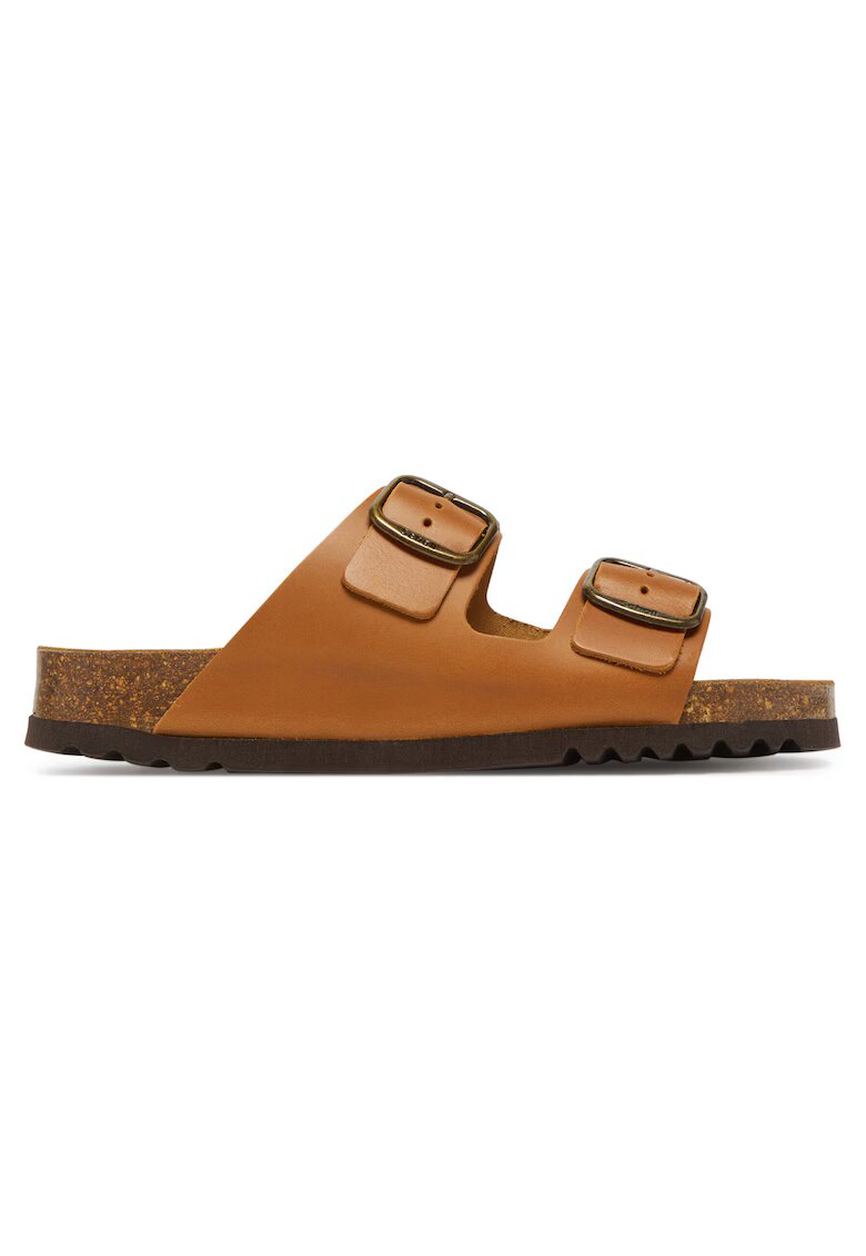 Scholl Papuci dama Josephine - piele naturala - culoare cognac