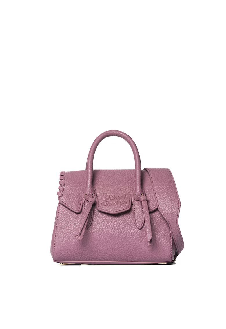  SECRET PON PON. - Geanta crossbody din piele ecologica Seraphina - Roz inchis