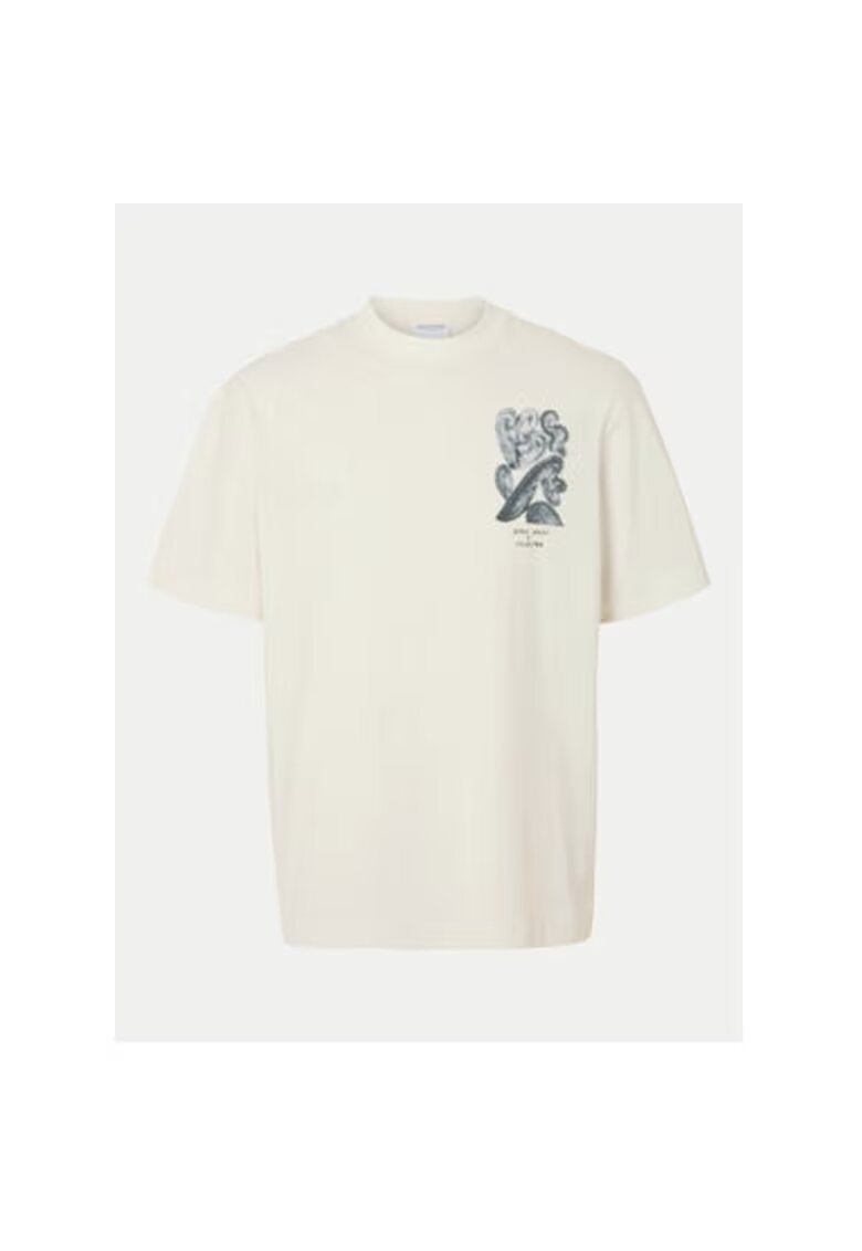 Selected Homme Tricou barbati - 304810084 - Bumbac organic - Bej - Bej