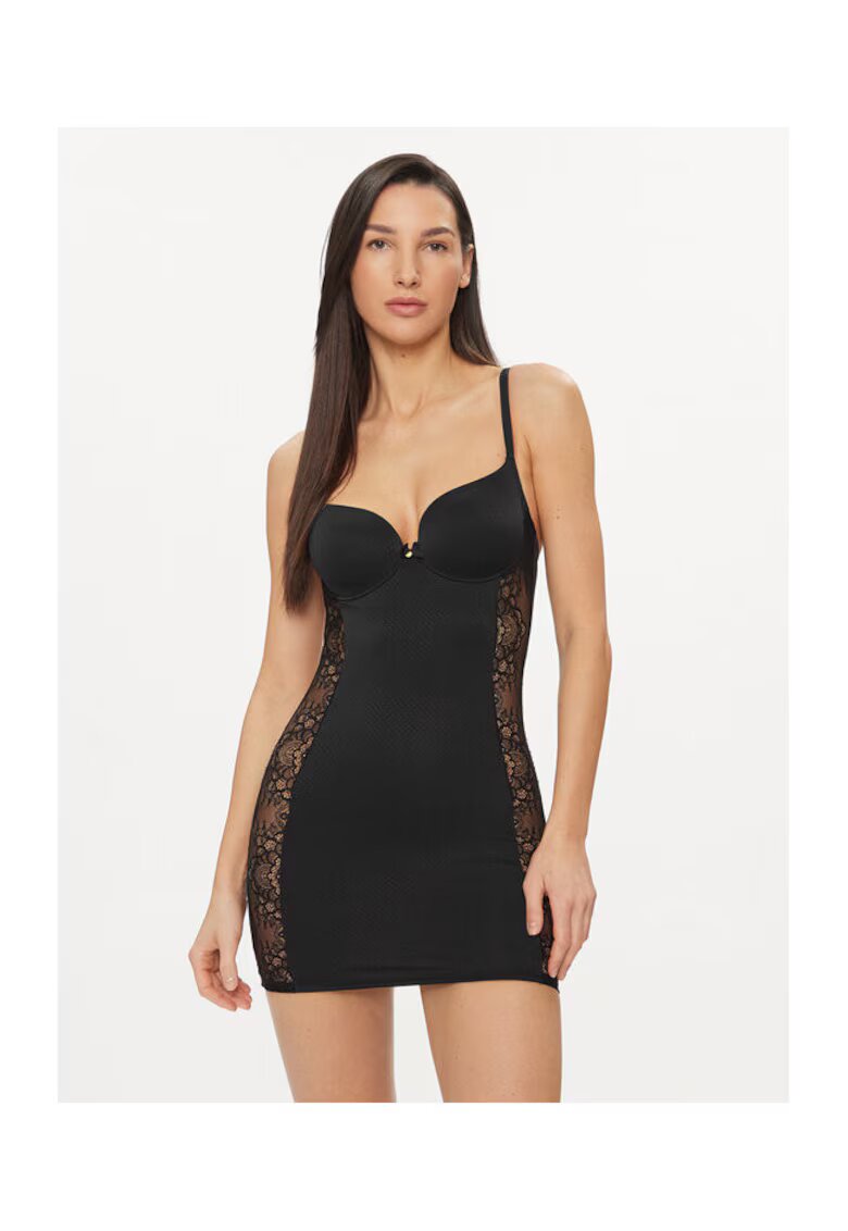 Selmark Camasa de noapte dama - 302604920 - Poliamida/Elastan - Negru