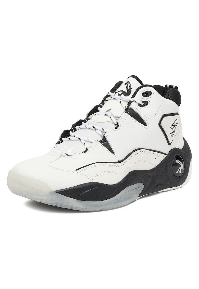 SHAQ Pantofi sport barbati - EOSS-H.O.F AQ95027M - piele naturala - alb