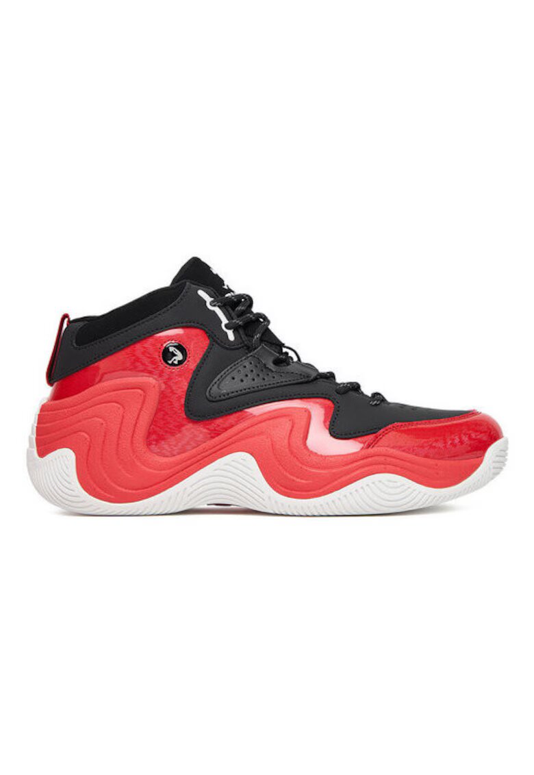 SHAQ Pantofi sport barbati - EOSS-JUGGERNAUT piele naturala - rosu/negru - Rosu/Negru