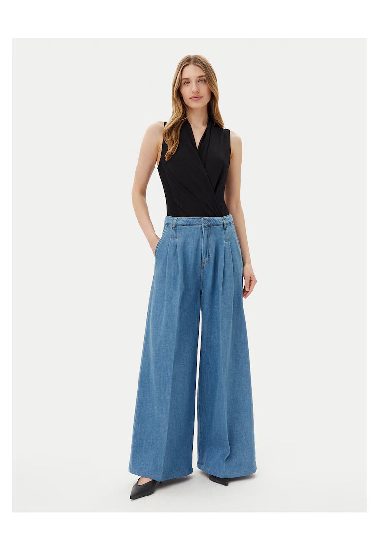 Silvian Heach Blugi dama - Palazzo Wide Leg - Albastru -